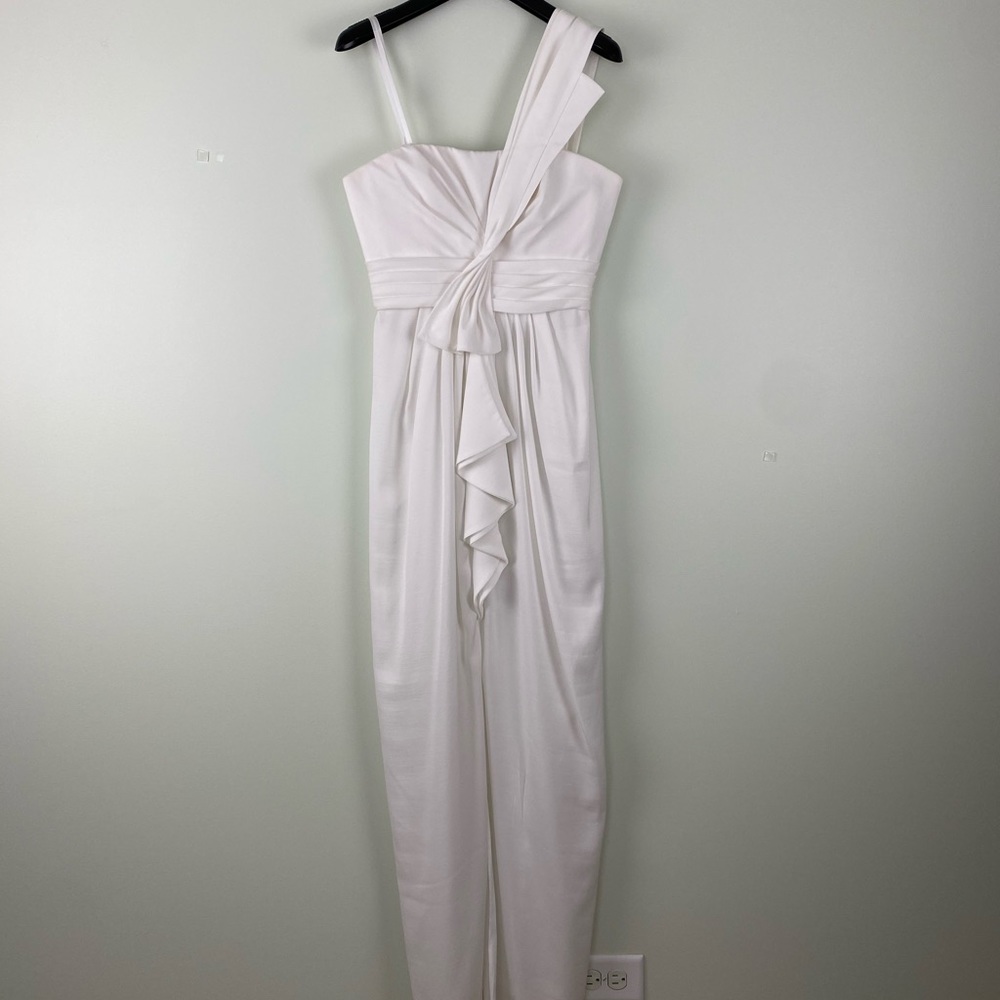 BCBG MAX AZRIA MAXI WEDDING ONE SHOULDER FORMAL